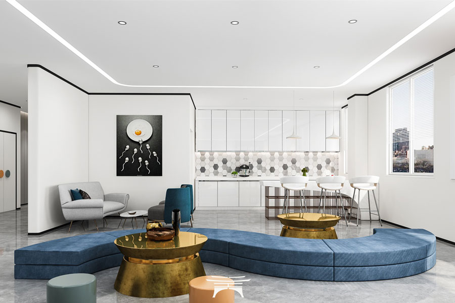 办公室这样装修，美观度有了，功能性也有了！